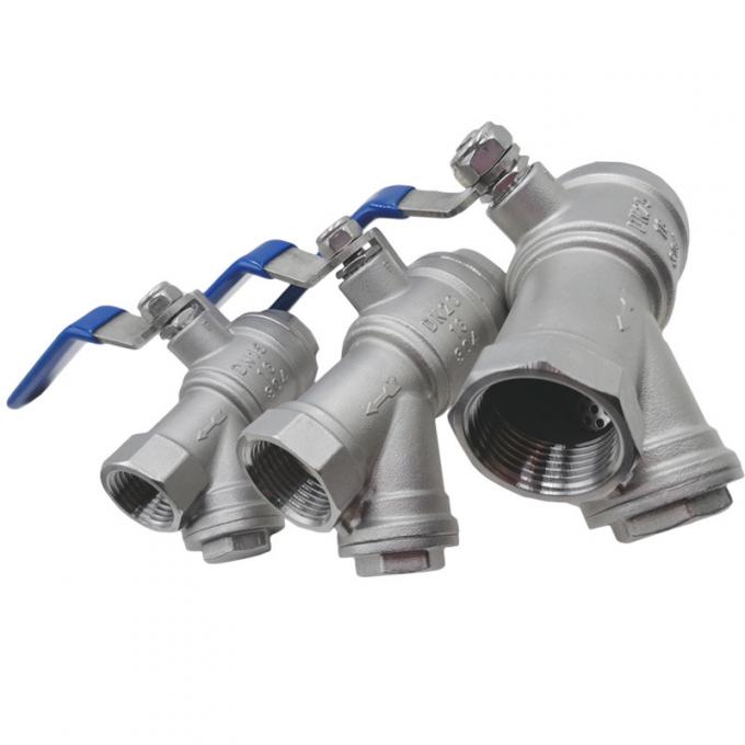 2′′ Stainless Steel 304/316 Filter Ball Valve for Water Pipe
