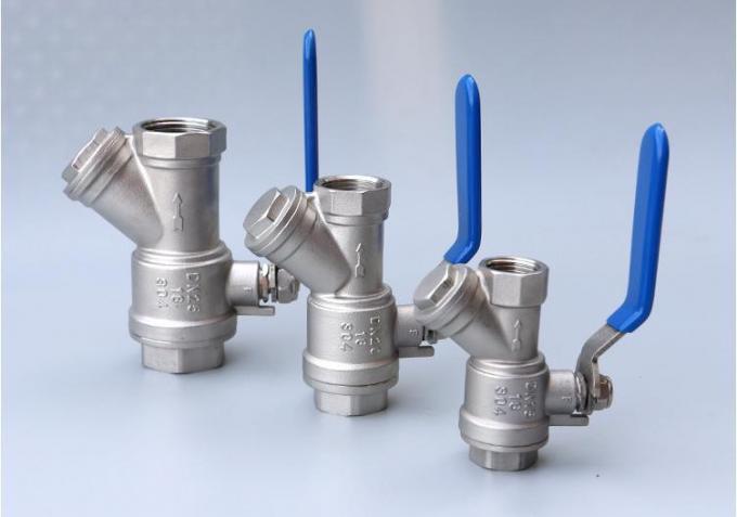 2′′ Stainless Steel 304/316 Filter Ball Valve for Water Pipe