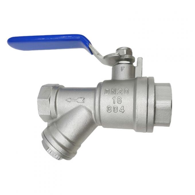 2′′ Stainless Steel 304/316 Filter Ball Valve for Water Pipe
